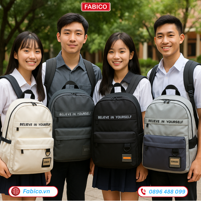 Cặp balo học sinh cấp 3 phong cách thể thao Binbes BNS607