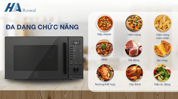 Đa dạng chế độ lò vi sóng samsung