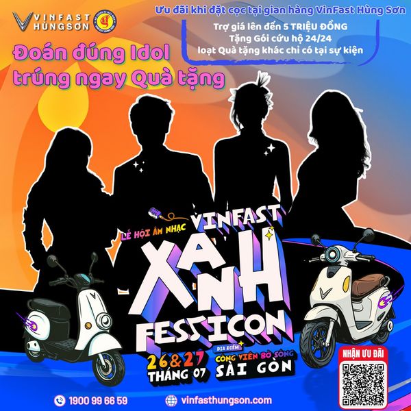 🎉 MINIGAME ĐOÁN TÊN IDOL – SĂN QUÀ CỰC CHẤT TẠI VINFAST XANH FEST ICON! 🎁
