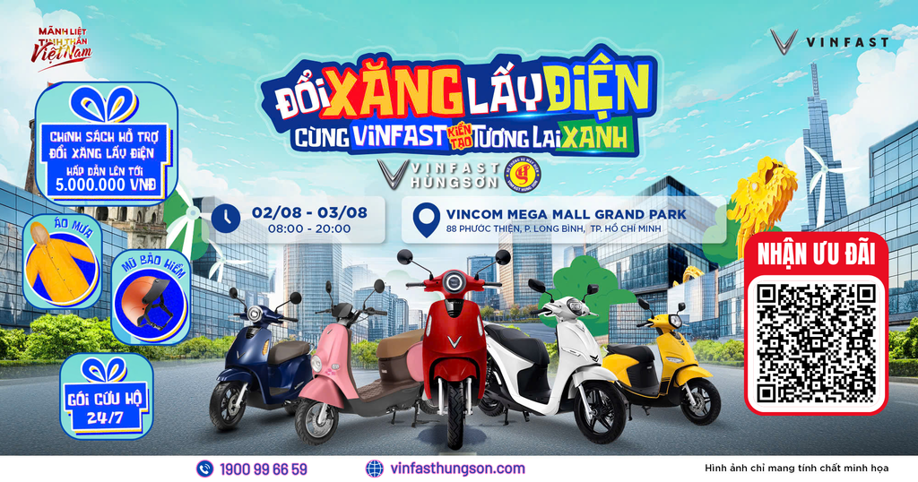 ĐỔI XĂNG LẤY ĐIỆN tại VINHOMES QUẬN 9 – sự kiện 