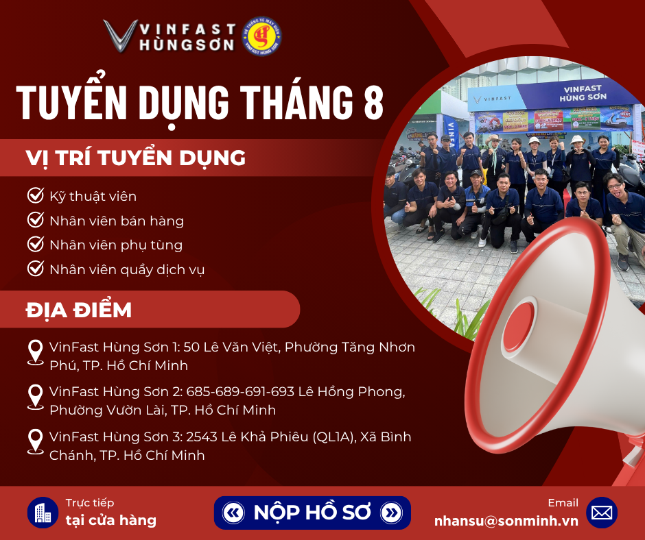 TIN TUYỂN DỤNG 08/2025