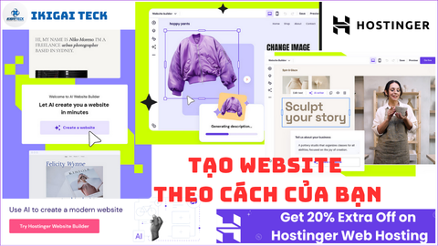 Hostinger Website Builder: Tạo website bằng AI dễ dàng và chuyên nghiệp