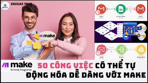 50 công việc bạn có thể tự động hóa với Make – Hướng dẫn theo từng ứng dụng