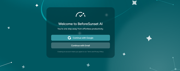 BeforeSunset AI: Công cụ lập kế hoạch thông minh và mindful cho người hiện đại