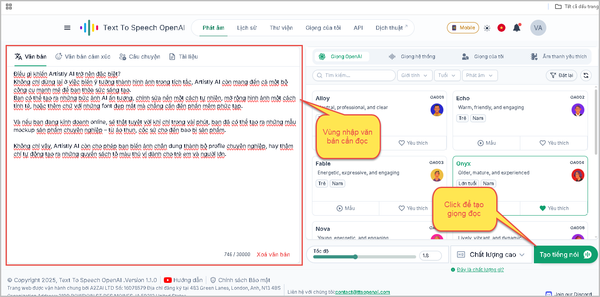 Dùng TTSOpenAI – Nhanh, Dễ, Hiệu Quả!