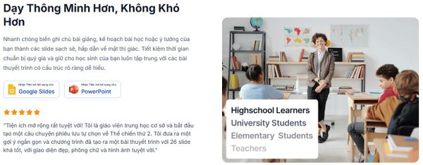 SlidesAI Review 2025: Công cụ AI giúp tạo slide, mẫu PowerPoint và thuyết trình nhanh chóng