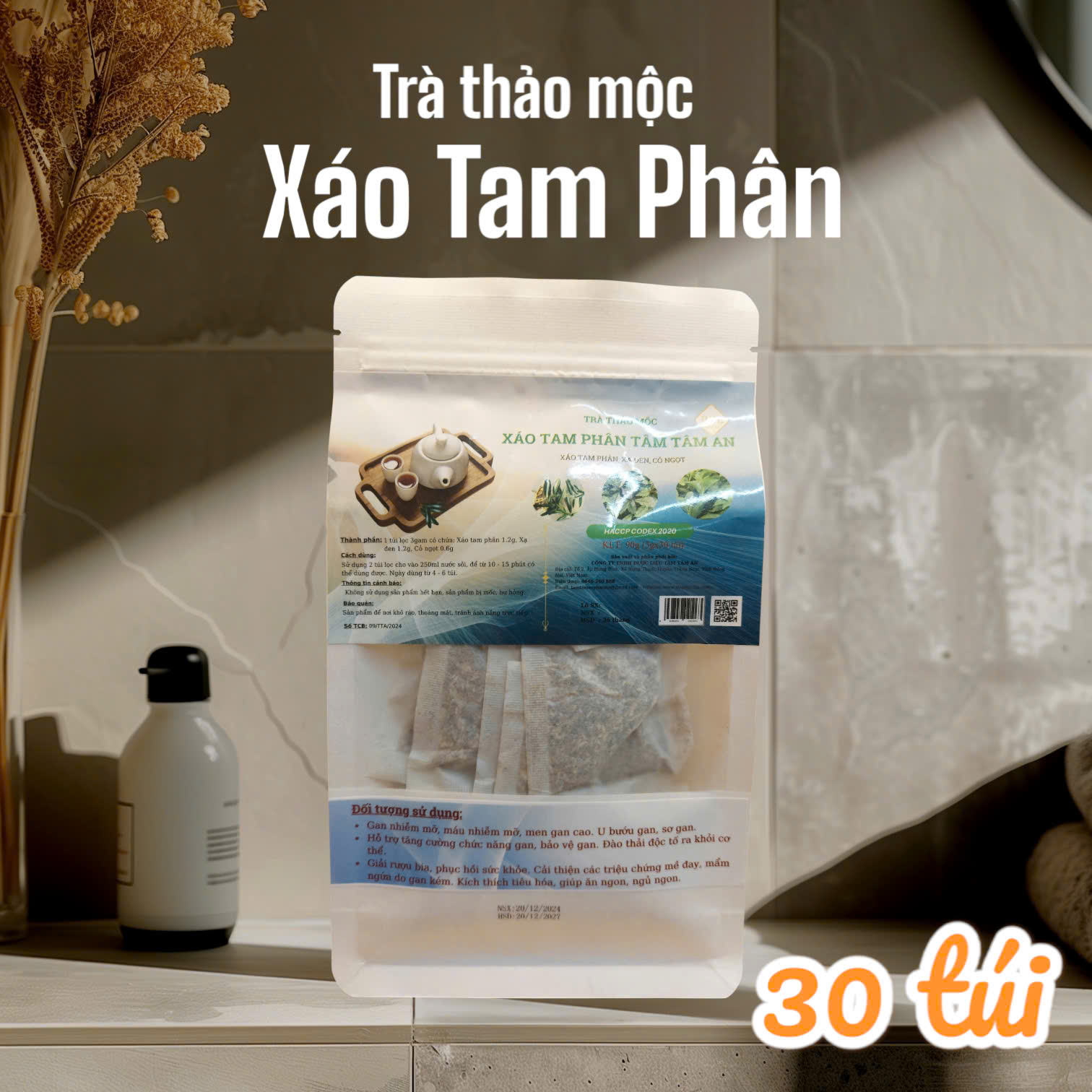 Xáo tam phân và các loại trà thanh lọc giúp thải độc cơ thể