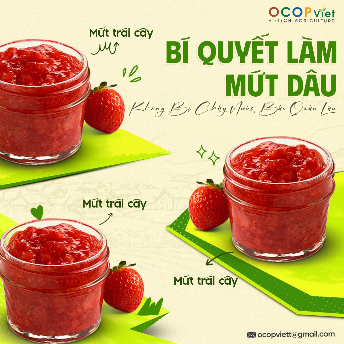 Bí Quyết Làm Mứt Dâu Không Bị Chảy Nước, Bảo Quản Lâu