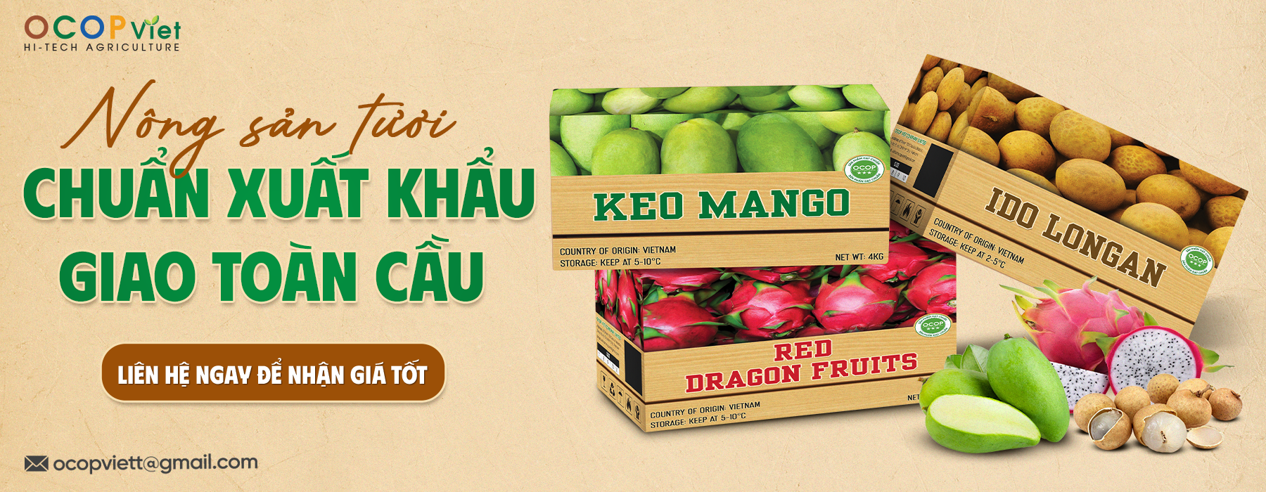 Nông sản tươi - hàng xuất khẩu