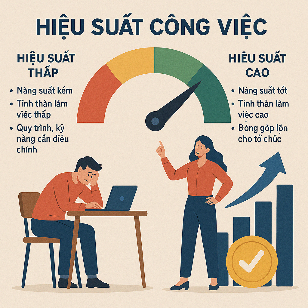 Hiệu suất công việc là gì? Công thức tính, ví dụ thực tế và cách cải thiện hiệu suất công việc