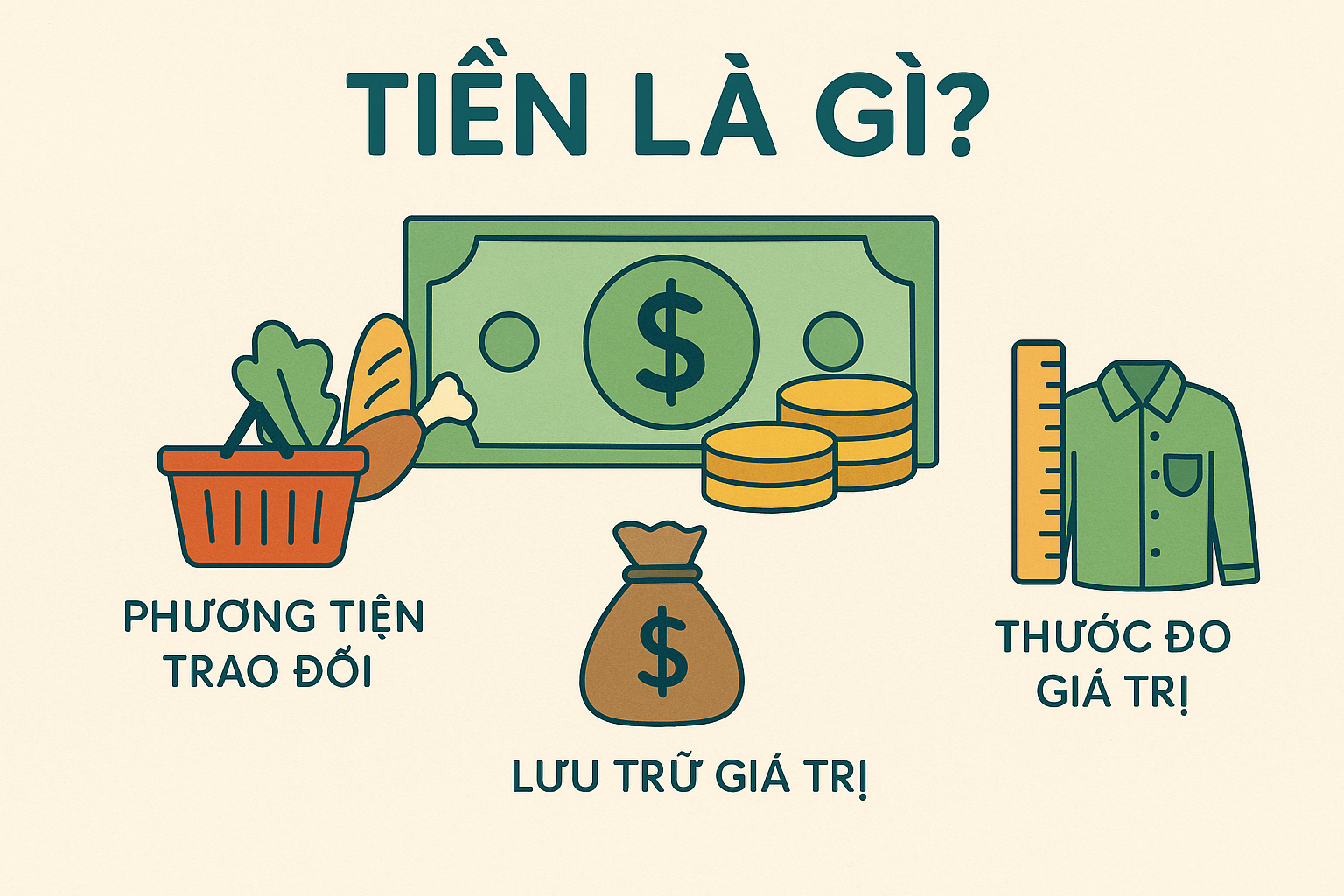 Tiền là gì và chức năng của tiền – Định nghĩa dễ hiểu cho trẻ em và thanh thiếu niên