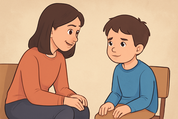 Khi nhận thấy trẻ đang nhìn về phía mình, hãy đáp lại ánh mắt của trẻ trìu mến