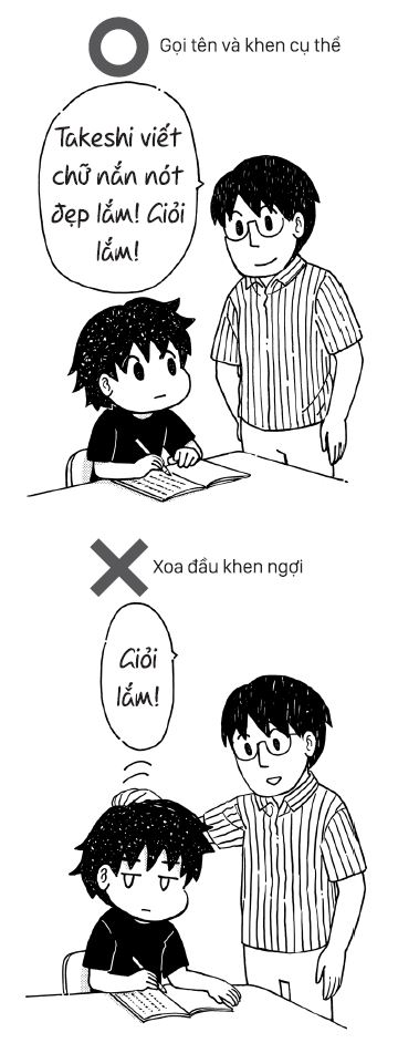 Khi khen ngợi trẻ, hãy gọi tên và khen cụ thể, chính xác việc mà trẻ làm tốt