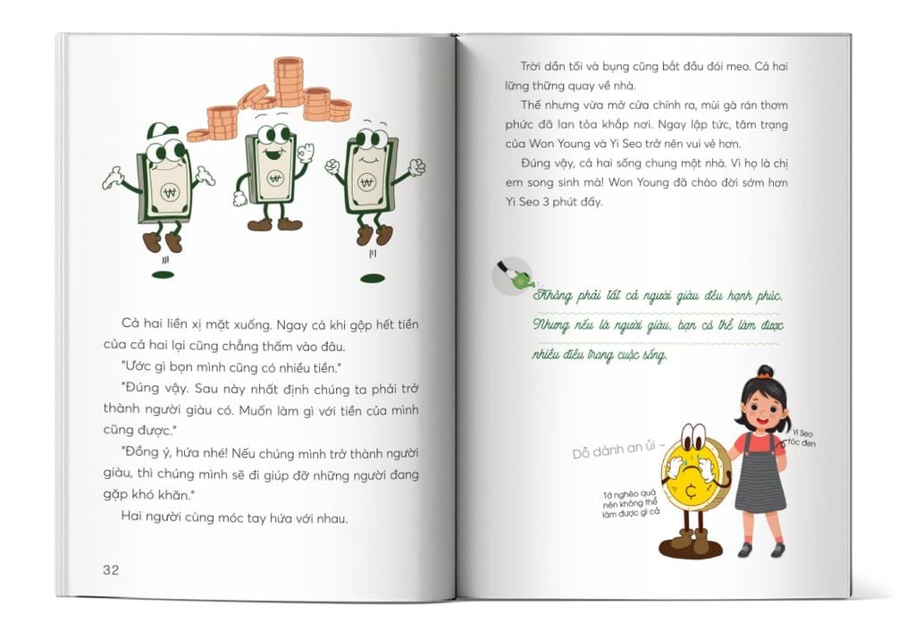 Nội dung trong sách Đồng tiền vận hành ra sao? 5 bước hình thành tư duy tài chính cho trẻ