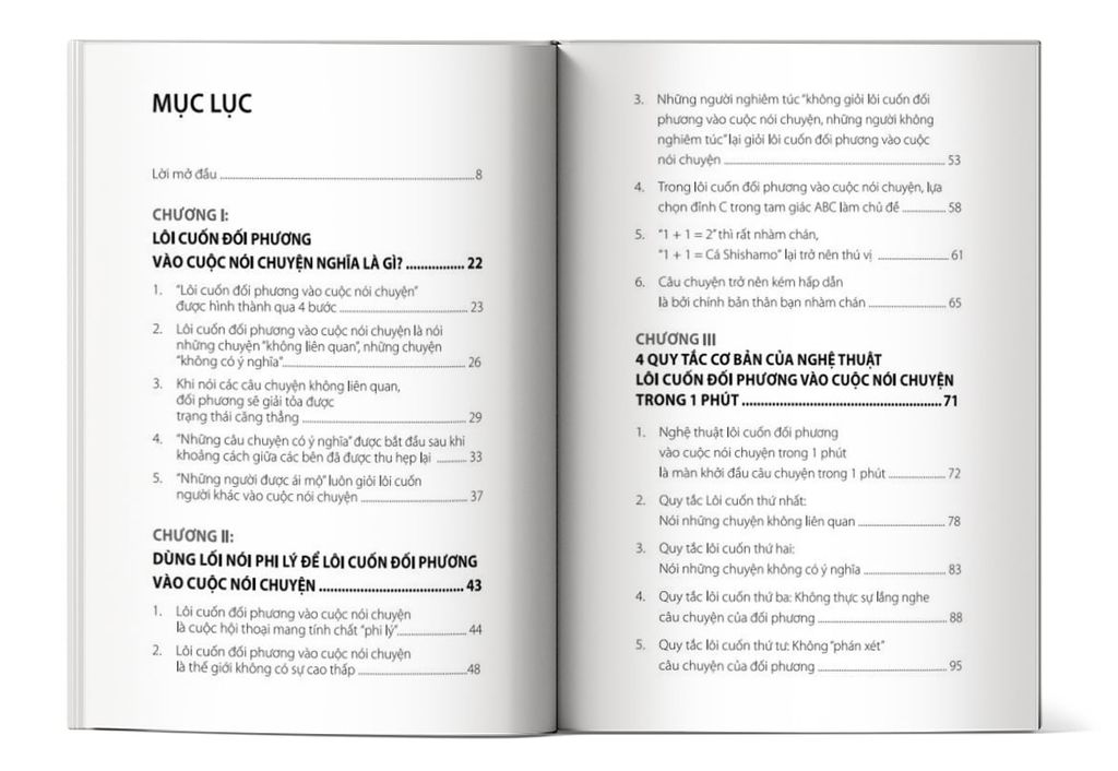 Mục lục của cuốn sách