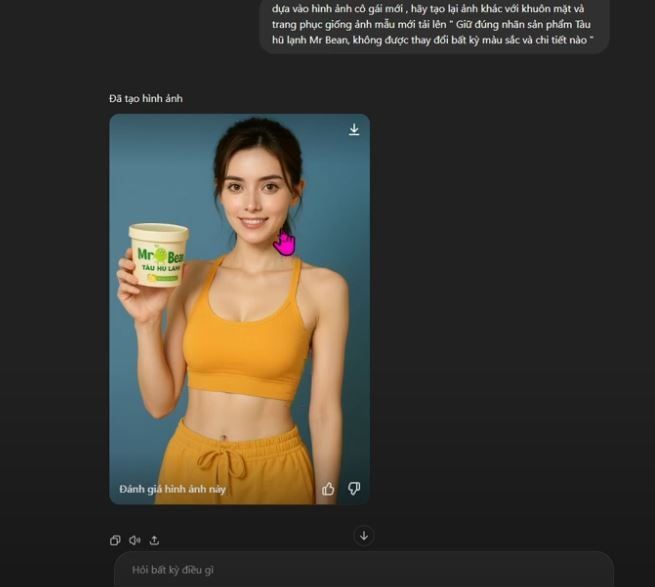 Yêu cầu ChatGPT thay đổi trang phục cho nhân vật trong ảnh