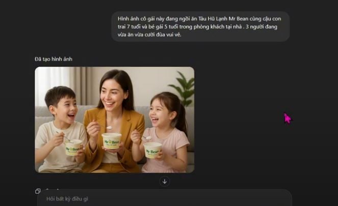 Kết quả trả về cho câu lệnh 