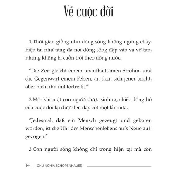 Triết lý của Schopenhauer về cuộc đời