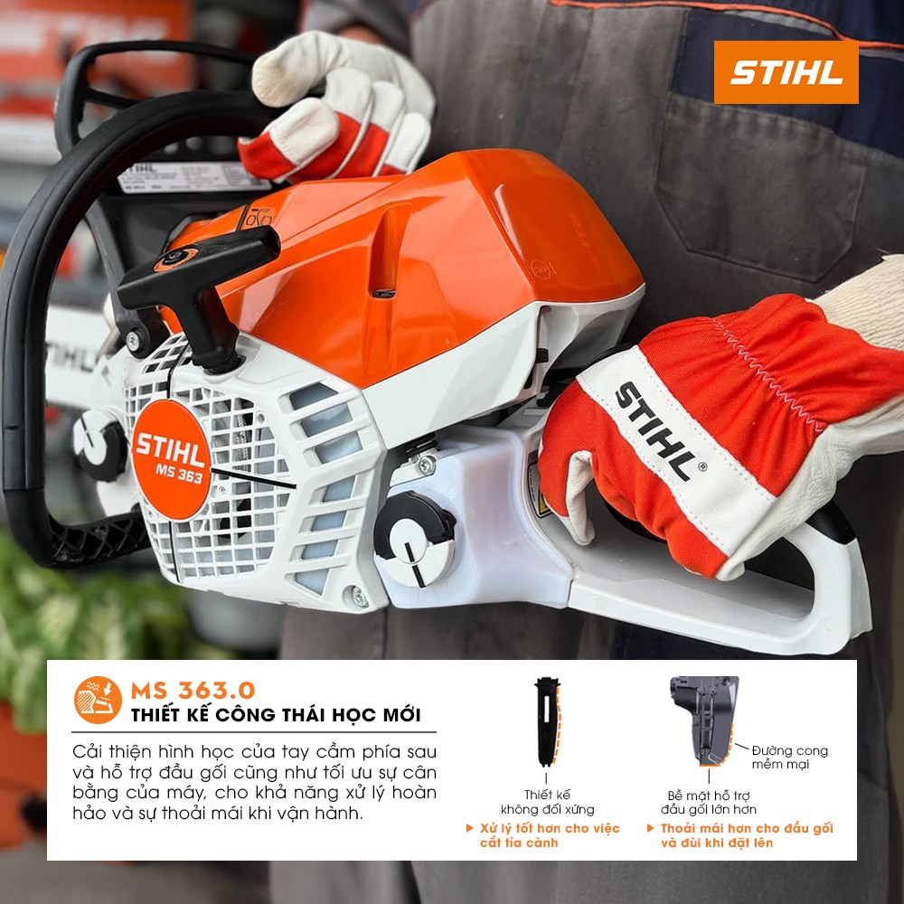 STIHL MS 363 thiết kế mới