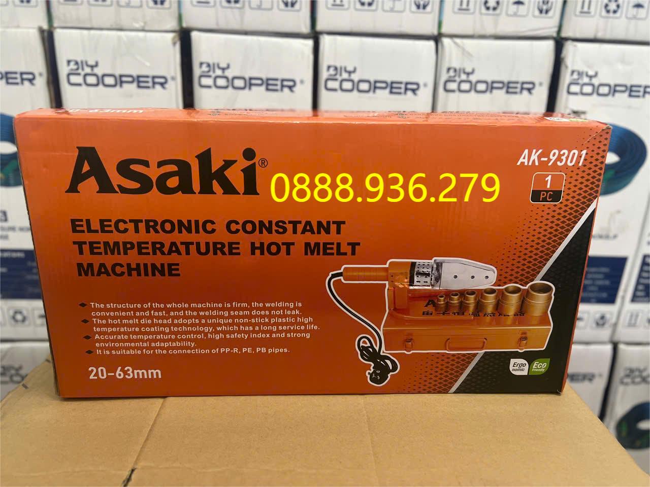 Máy hàn ống nhựa chịu nhiệt PP-R Asaki AK-9301 800W