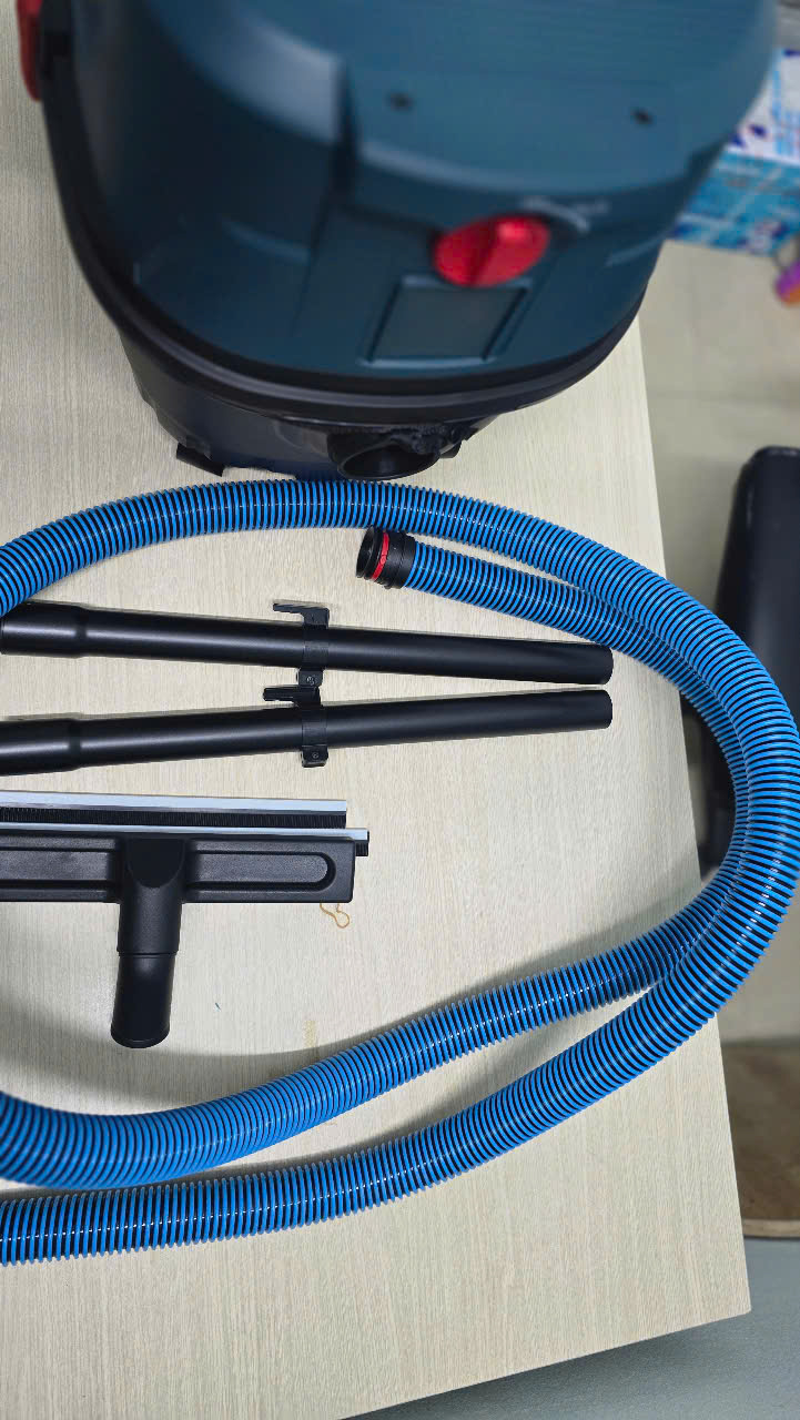 Phụ kiện Bosch GAS 12-25 — ống hút mềm, đầu hút sàn khô/ướt, đầu hút khe, lọc H13 & túi bụi