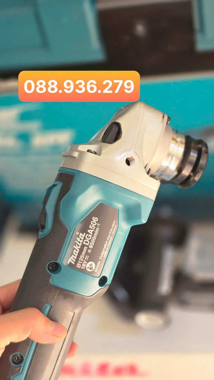 Bảng thông số sản phẩm Makita DGA506Z 18V 125mm – BL Motor, 8.500 vòng/phút