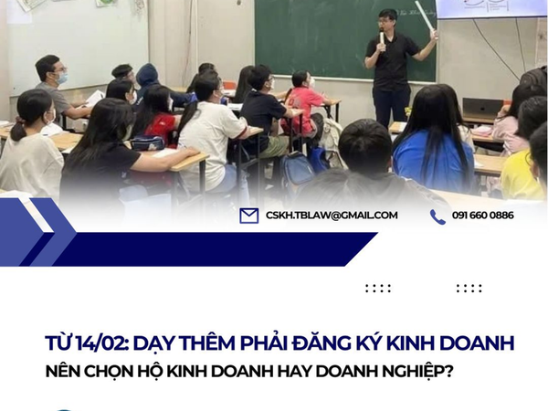 Dạy thêm có bắt buộc phải đăng ký kinh doanh?