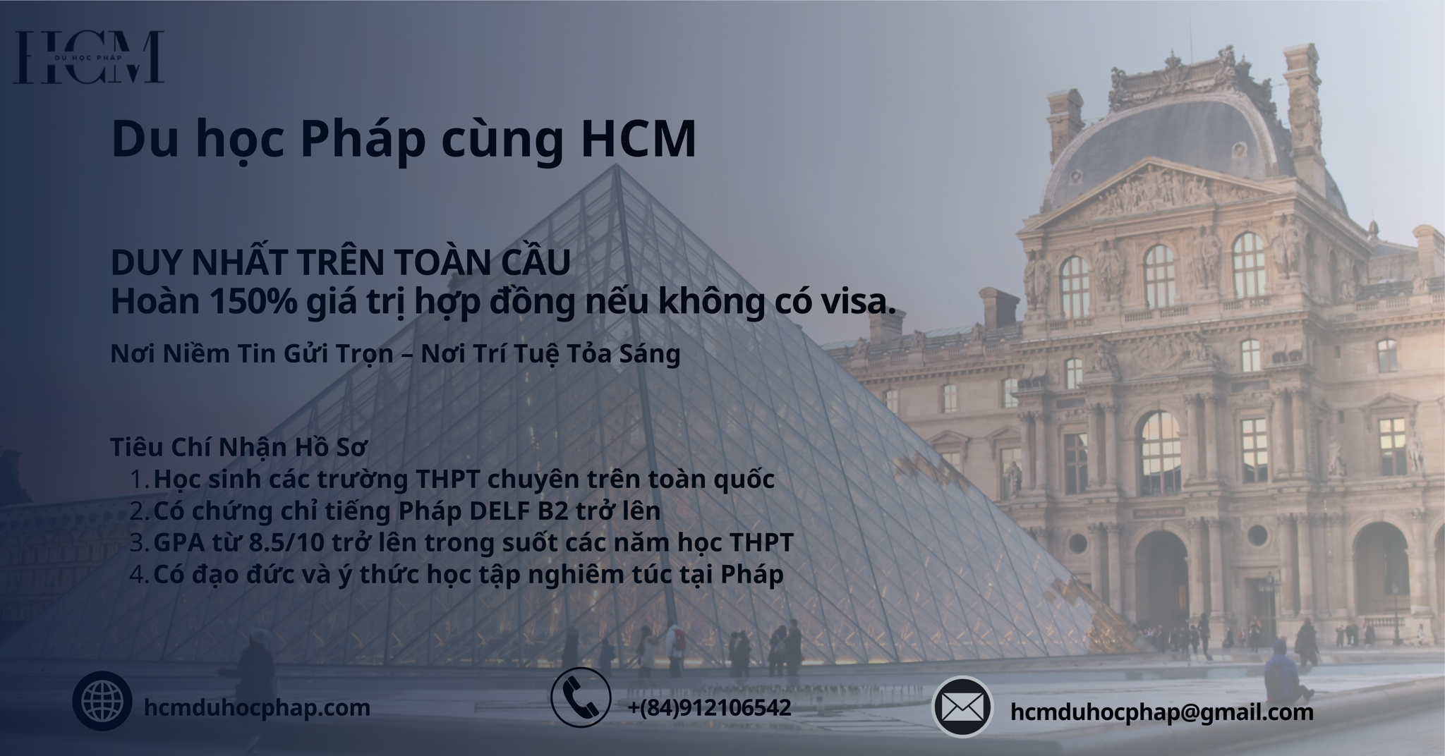 Du học Pháp cùng HCM - Haute Communauté du Monde