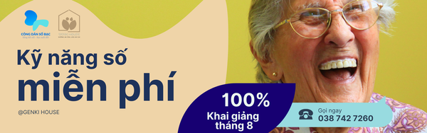 📢 SẮP DIỄN RA: Thông Báo Khai giảng Lớp Kỹ Năng Số Cơ Bản cho Người Cao tuổi tại trạm Tech Genki House