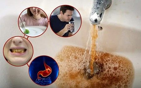 Nước nhiễm sắt ảnh hưởng đến sức khỏe con người