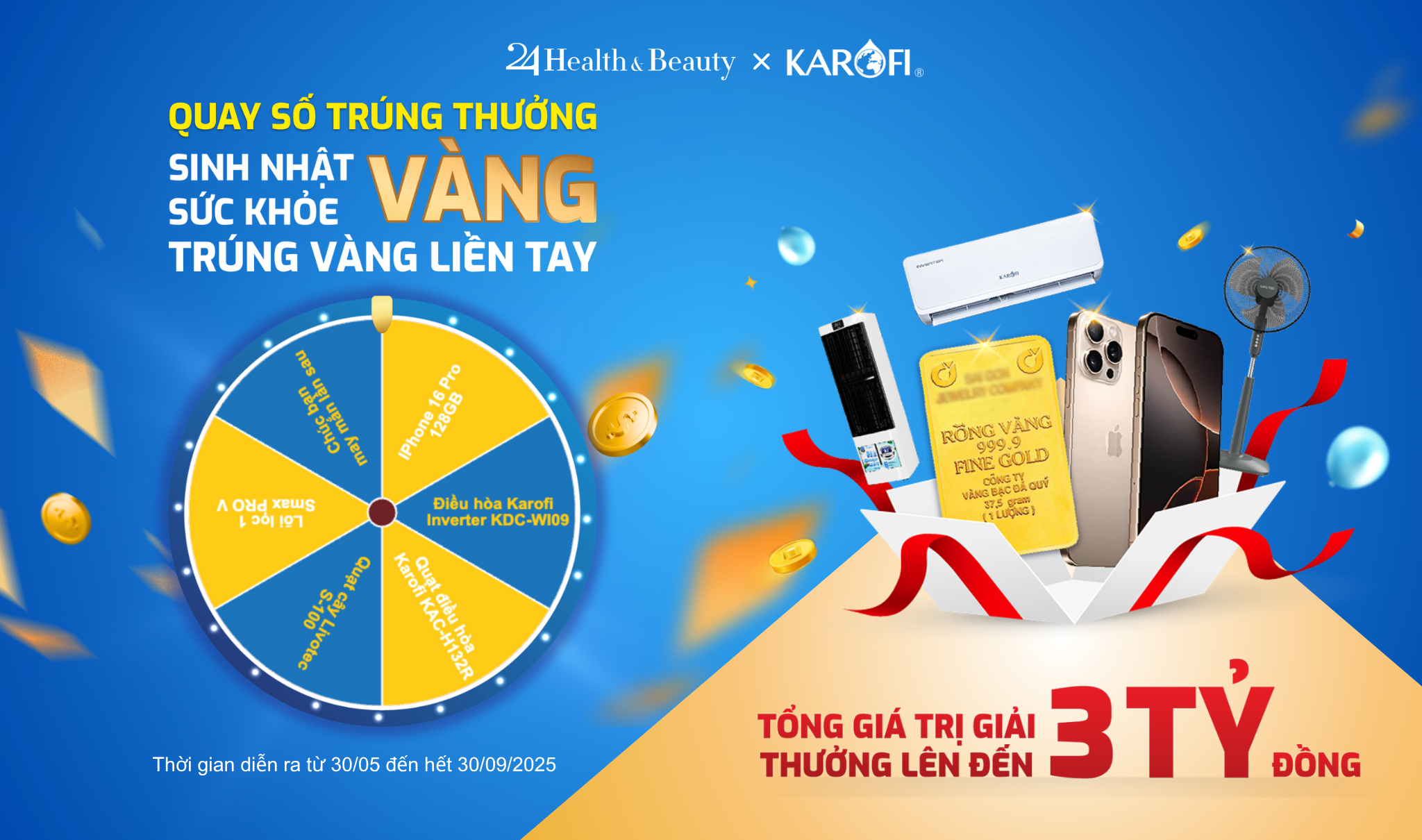 Mua Máy Lọc Nước Karofi – Trúng Vàng 999.9 Cùng Quà Khủng