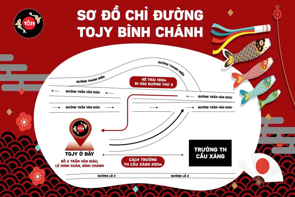 📍 TOJY BÌNH CHÁNH – MAPS GỢI Ý ĐƯỜNG ĐI 🗺️