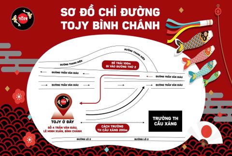 📍 TOJY BÌNH CHÁNH – MAPS GỢI Ý ĐƯỜNG ĐI 🗺️