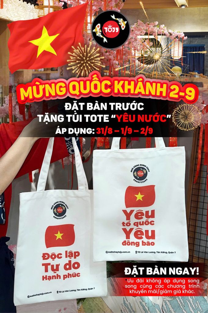 🇻🇳 QUỐC KHÁNH 2/9 – RINH QUÀ YÊU NƯỚC CÙNG TOJY 🇻🇳