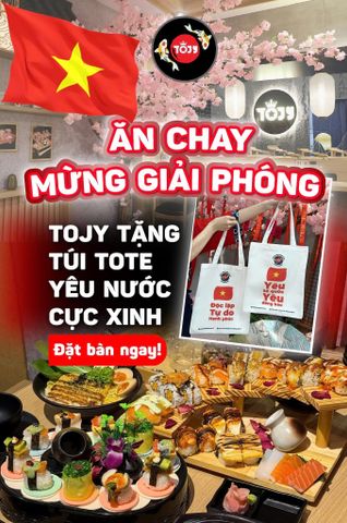 ✨ ĂN CHAY MỪNG GIẢI PHÓNG - NHẬN NGAY TÚI TOTE YÊU NƯỚC CỰC XINH TẠI TOJY! ✨