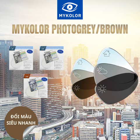 Bộ sưu tập tròng kính đổi màu Mykolor KLO – Giải pháp bảo vệ mắt thông minh & thời trang