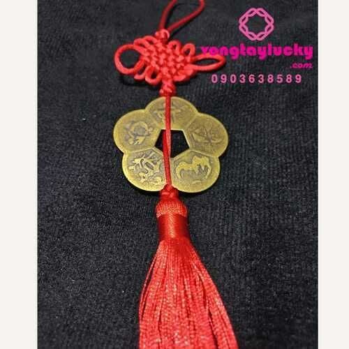 Dây treo đồng xu phong thủy