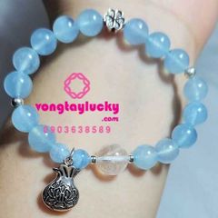 vòng tay công giáo, chuỗi mân côi, đá aquamarine, ngọc xanh biển, mệnh thủy, vòng tay nữ, vòng đeo tay, chuỗi mân côi đẹp, chuỗi mân côi mệnh mộc, vòng tay 10 hạt