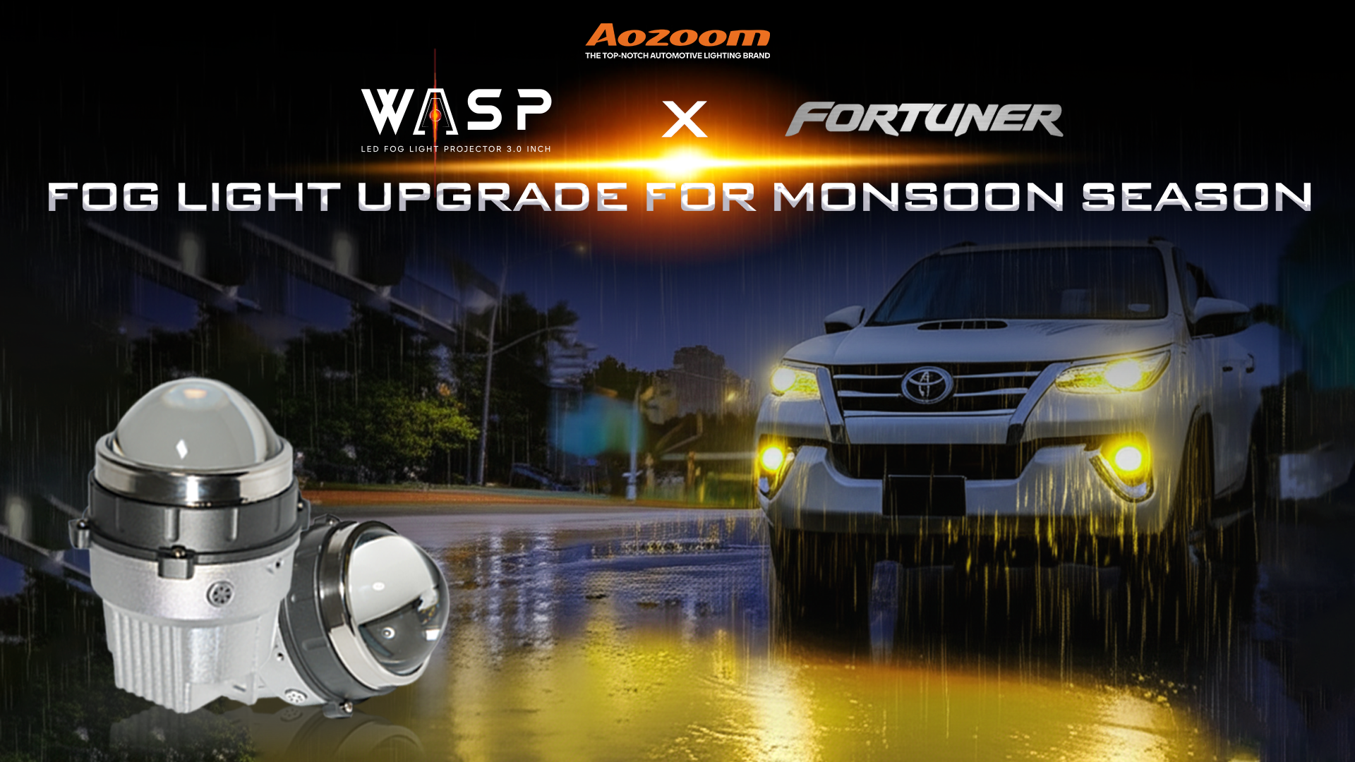 Case Study: Upgrading a Toyota Fortuner for Monsoon Season with AOZOOM WASP