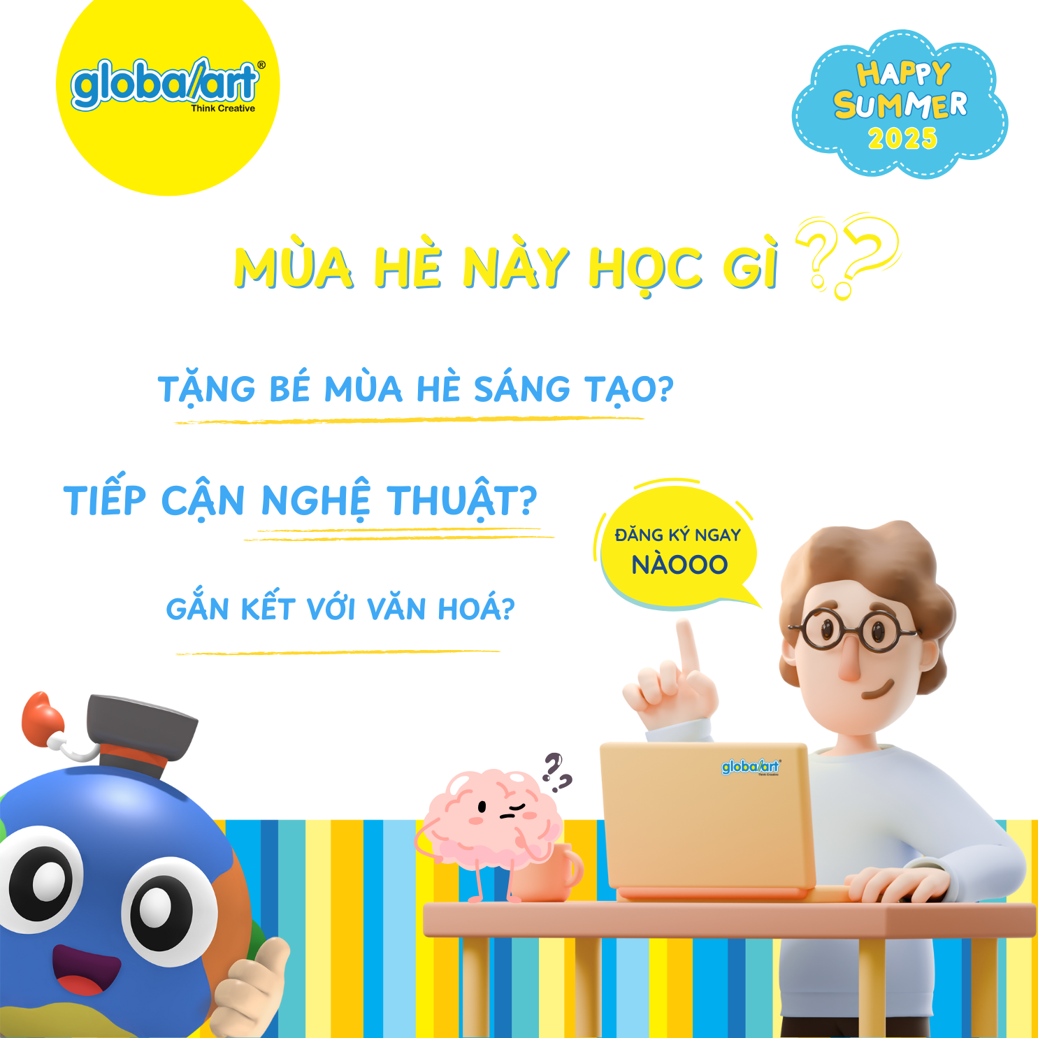 ⛱️⛱️Summer to Chill and Build Skills – Mùa Hè Sáng Tạo Cùng Global Art!☀️☀️
