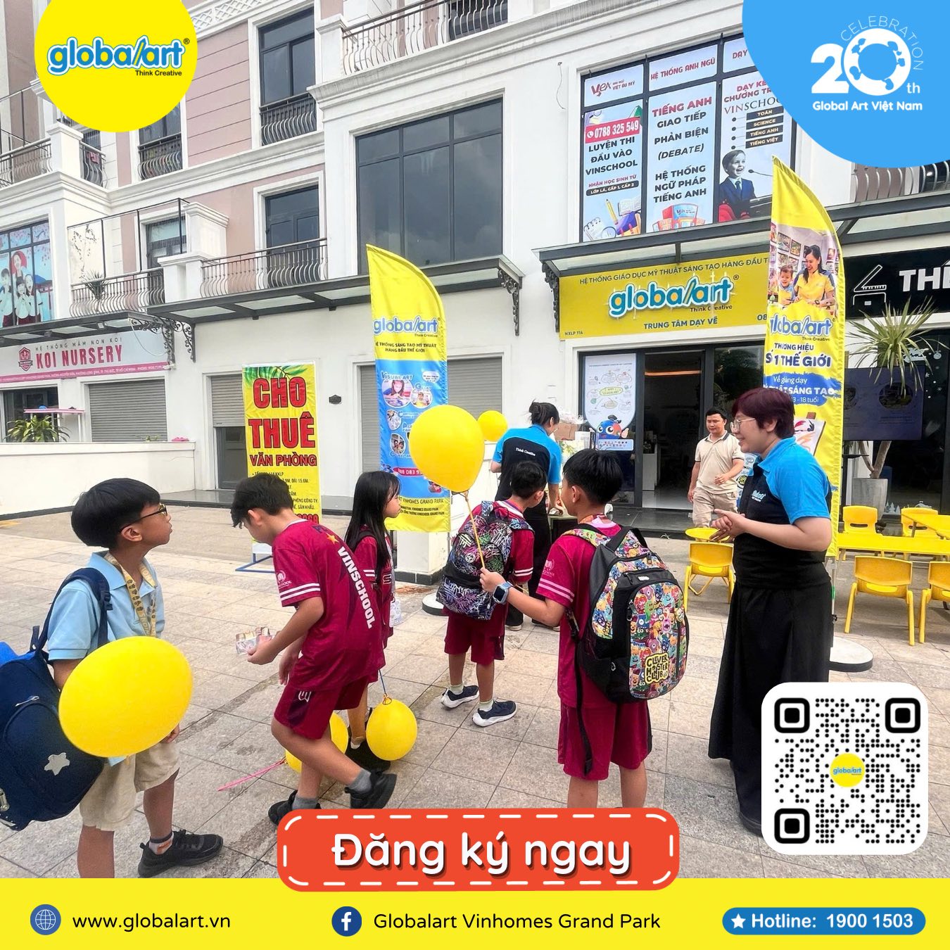 CHÚC MỪNG DIỆN MẠO MỚI – GLOBAL ART VINHOMES GRAND PARK