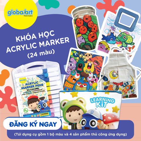 Sáng Tạo Không Giới Hạn Với Workshop Acrylic Marker Art Mới Toanh Tại Global Art Việt Nam
