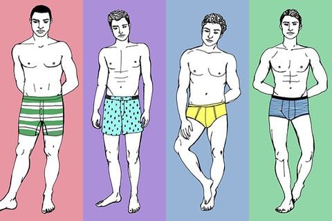 Các kiểu quần lót nam và chọn sao cho phù hợp