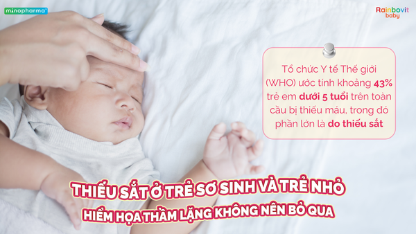 Thiếu sắt ở trẻ sơ sinh và trẻ nhỏ: Hiểm họa thầm lặng không nên bỏ qua