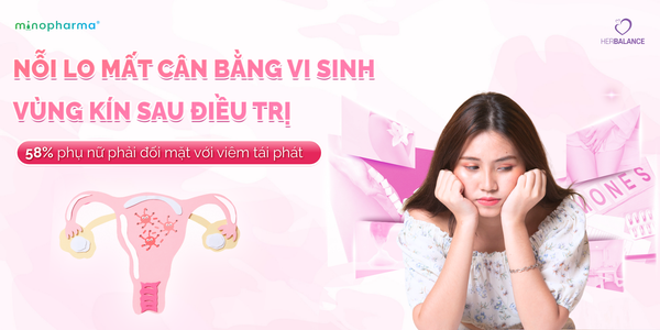 Nỗi lo mất cân bằng vi sinh vùng kín sau điều trị – 58% phụ nữ phải đối mặt với viêm tái phát