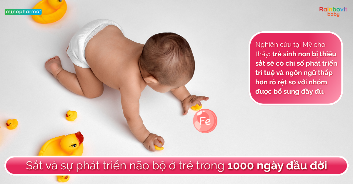 Thiếu sắt ở trẻ sinh non và nhẹ cân – “vùng trũng” trong chăm sóc dinh dưỡng