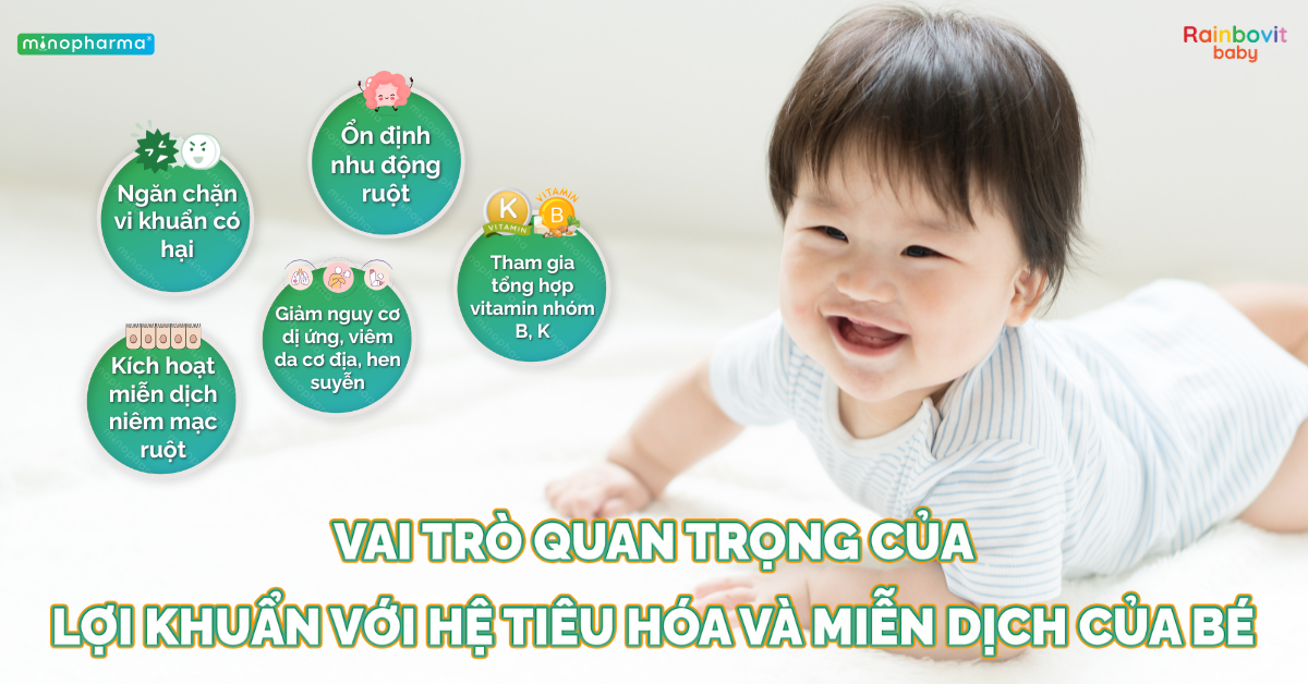 Hệ vi sinh đường ruột của trẻ sơ sinh – nền tảng đầu tiên của hệ miễn dịch
