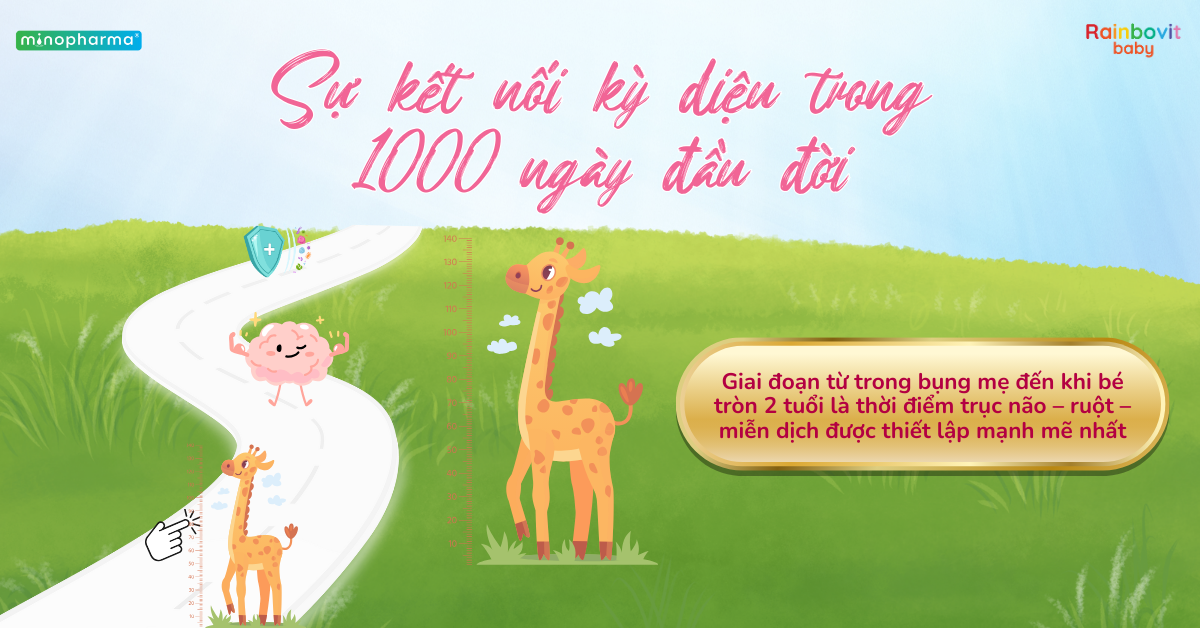 Trục não – ruột – miễn dịch: Kết nối không thể tách rời trong 1000 ngày đầu đời