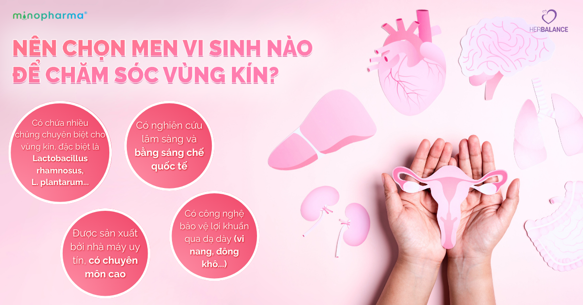 Men vi sinh dạng uống cho phụ nữ – Giải pháp chăm sóc vùng kín hiện đại, tiện lợi và chủ động