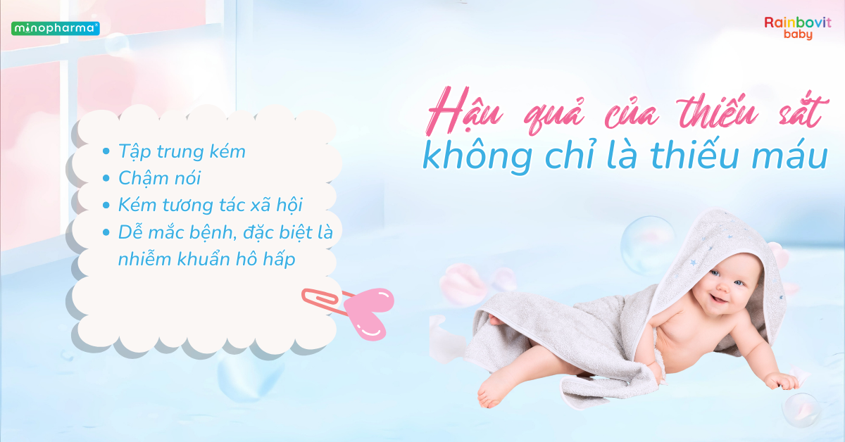 Trẻ sinh non, nhẹ cân – nhóm dễ thiếu sắt nhưng lại thường bị “bỏ sót”
